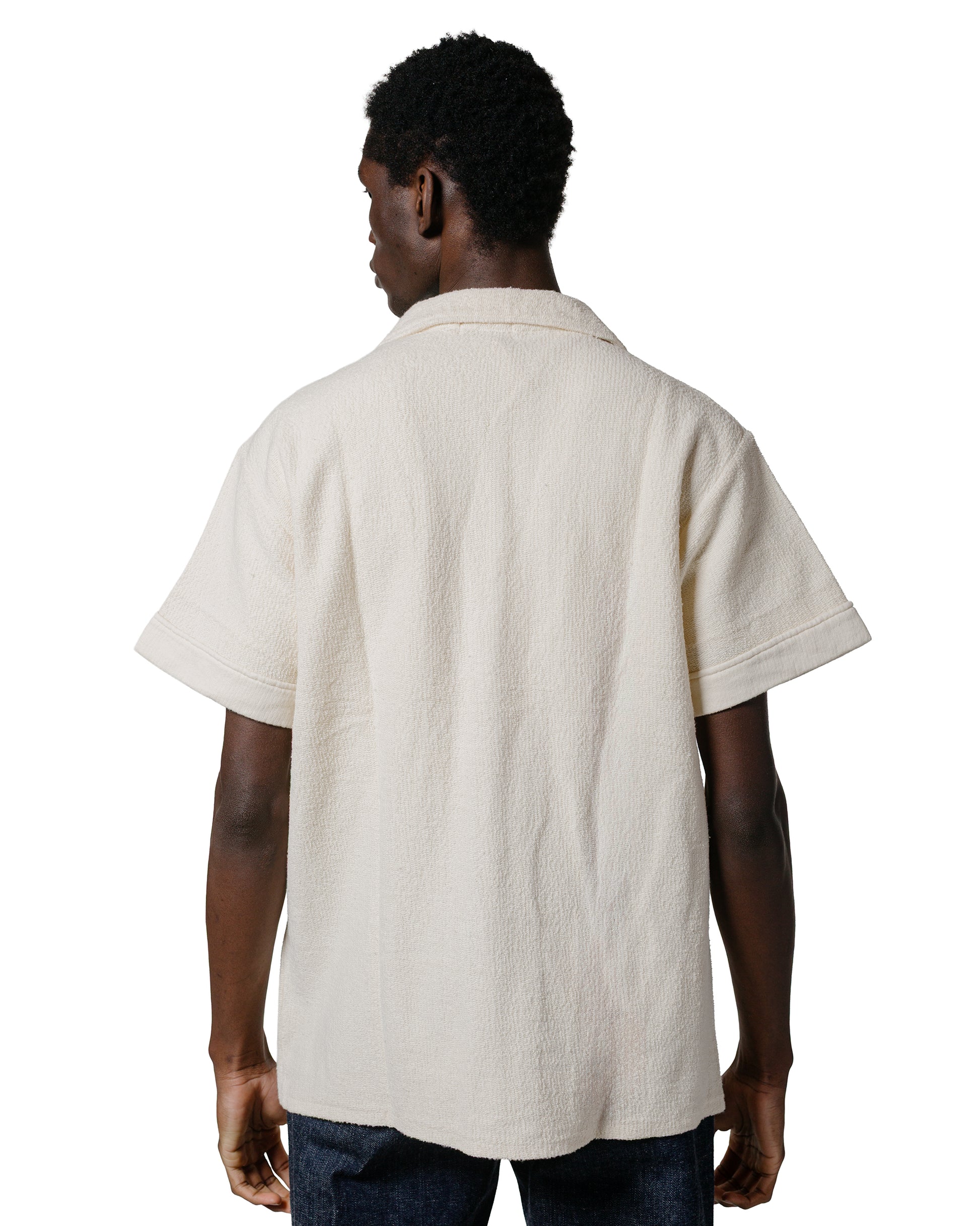 lost & found The Real McCoy's The Real McCoy's MC25001 Cotton Pile Beach Shirt Milk