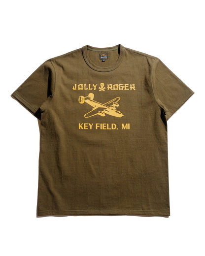 lost & found The Real McCoy's The Real McCoy's MC25003 Military Tee / Jolly Roger, Key Field Olive