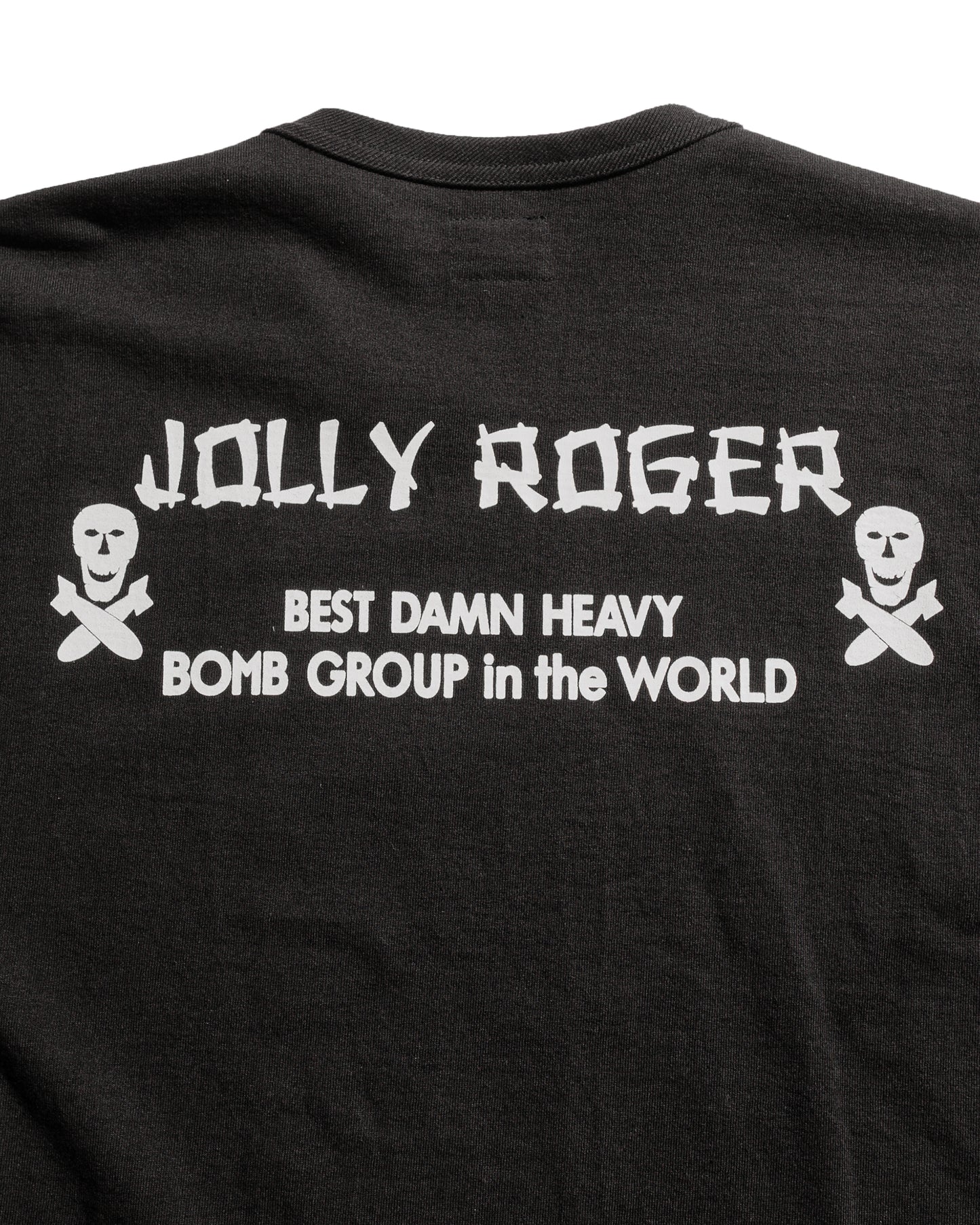 lost & found The Real McCoy's The Real McCoy's MC25004 Military Tee / Jolly Roger, Best Damn Group Black