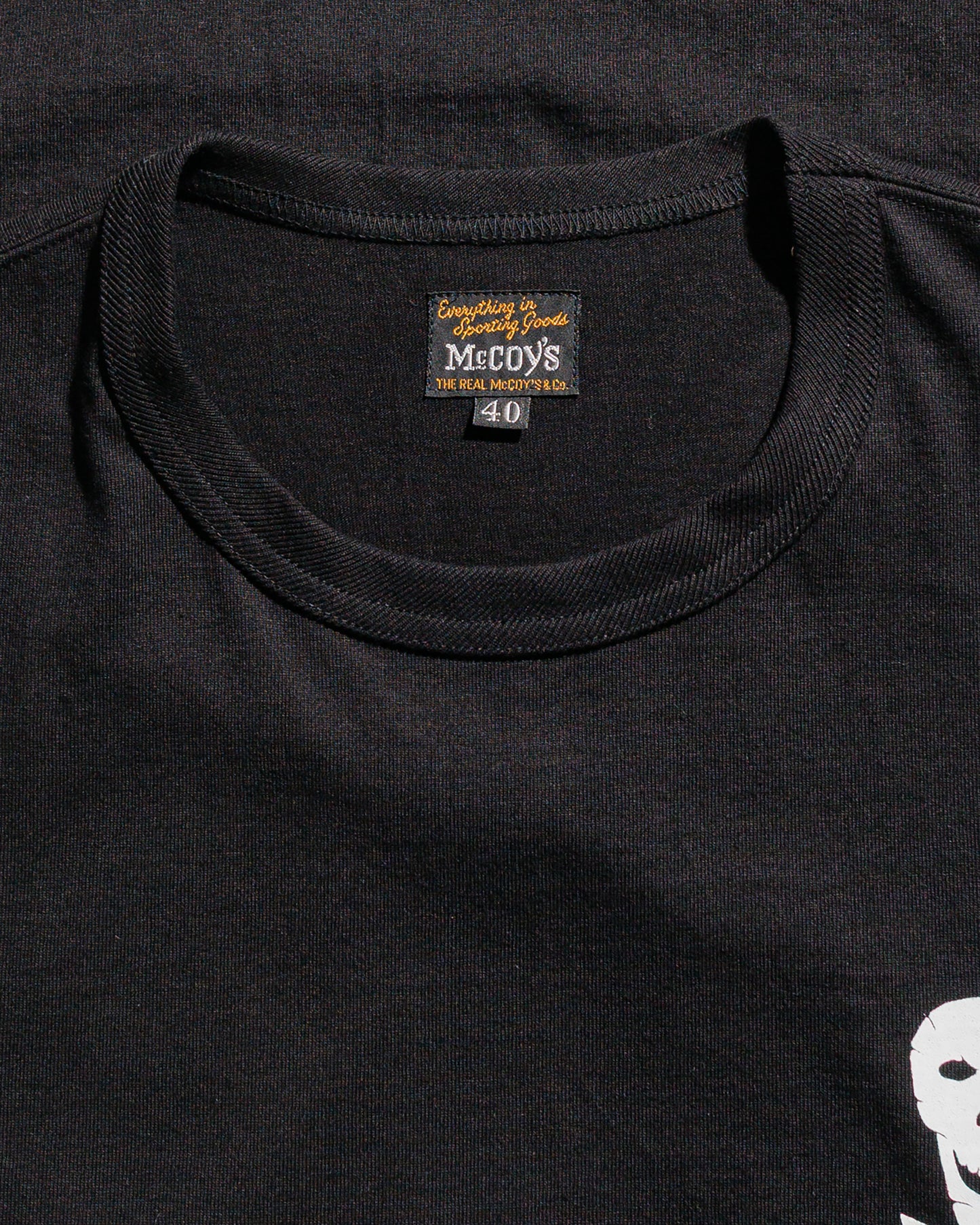 lost & found The Real McCoy's The Real McCoy's MC25004 Military Tee / Jolly Roger, Best Damn Group Black