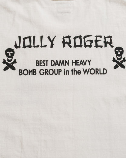 lost & found The Real McCoy's The Real McCoy's MC25004 Military Tee / Jolly Roger, Best Damn Group White
