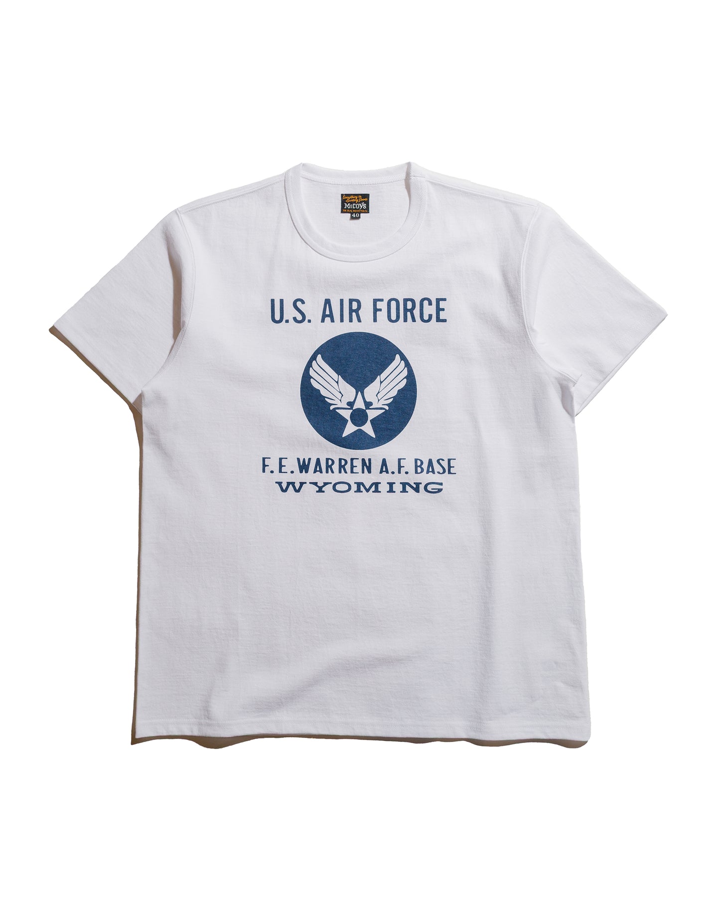 lost & found The Real McCoy's The Real McCoy's MC25007 Military Tee / F.E. Warren Base White