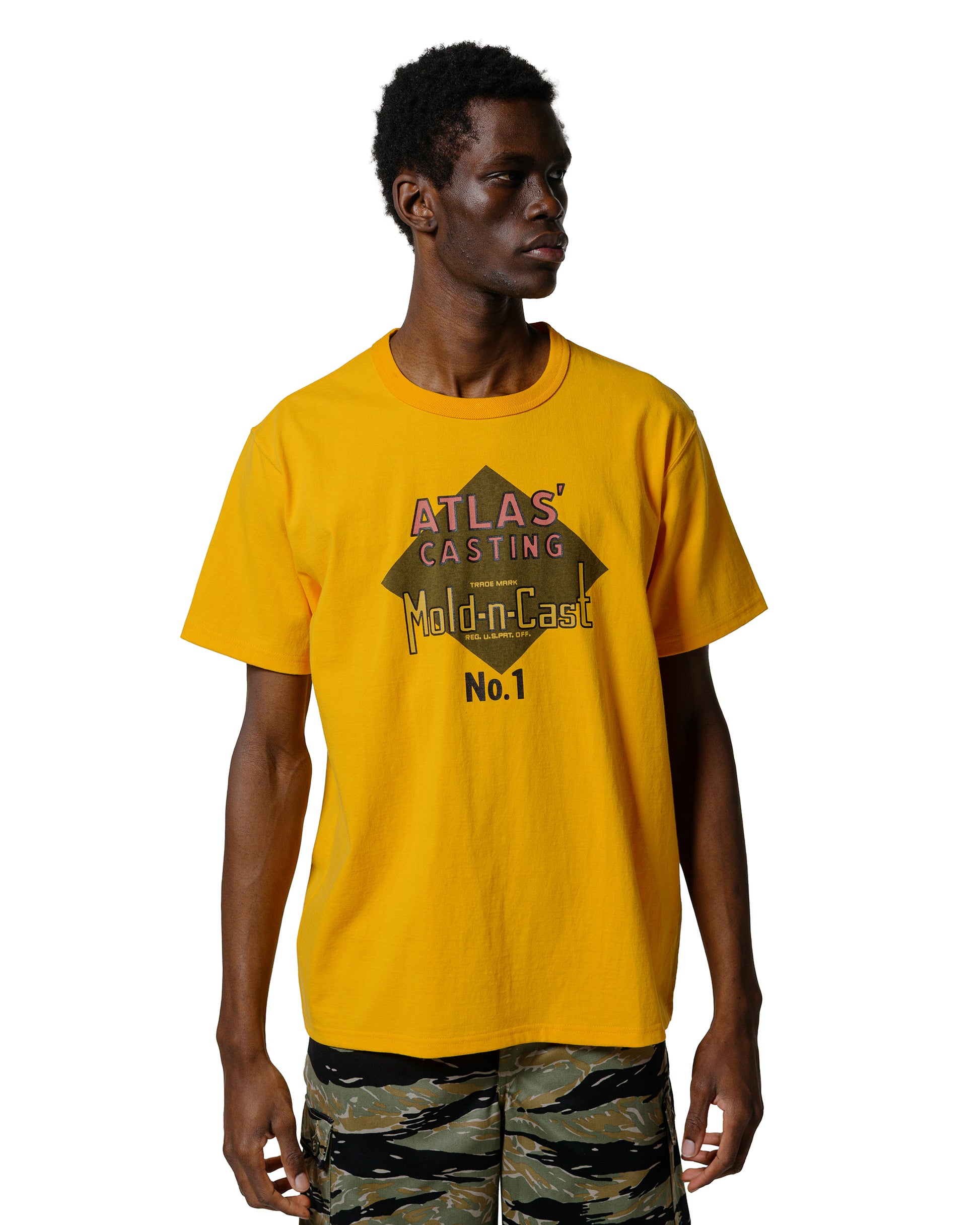 lost & found The Real McCoy's The Real McCoy's MC25017 Joe McCoy Tee / Atlas' Casting Yellow