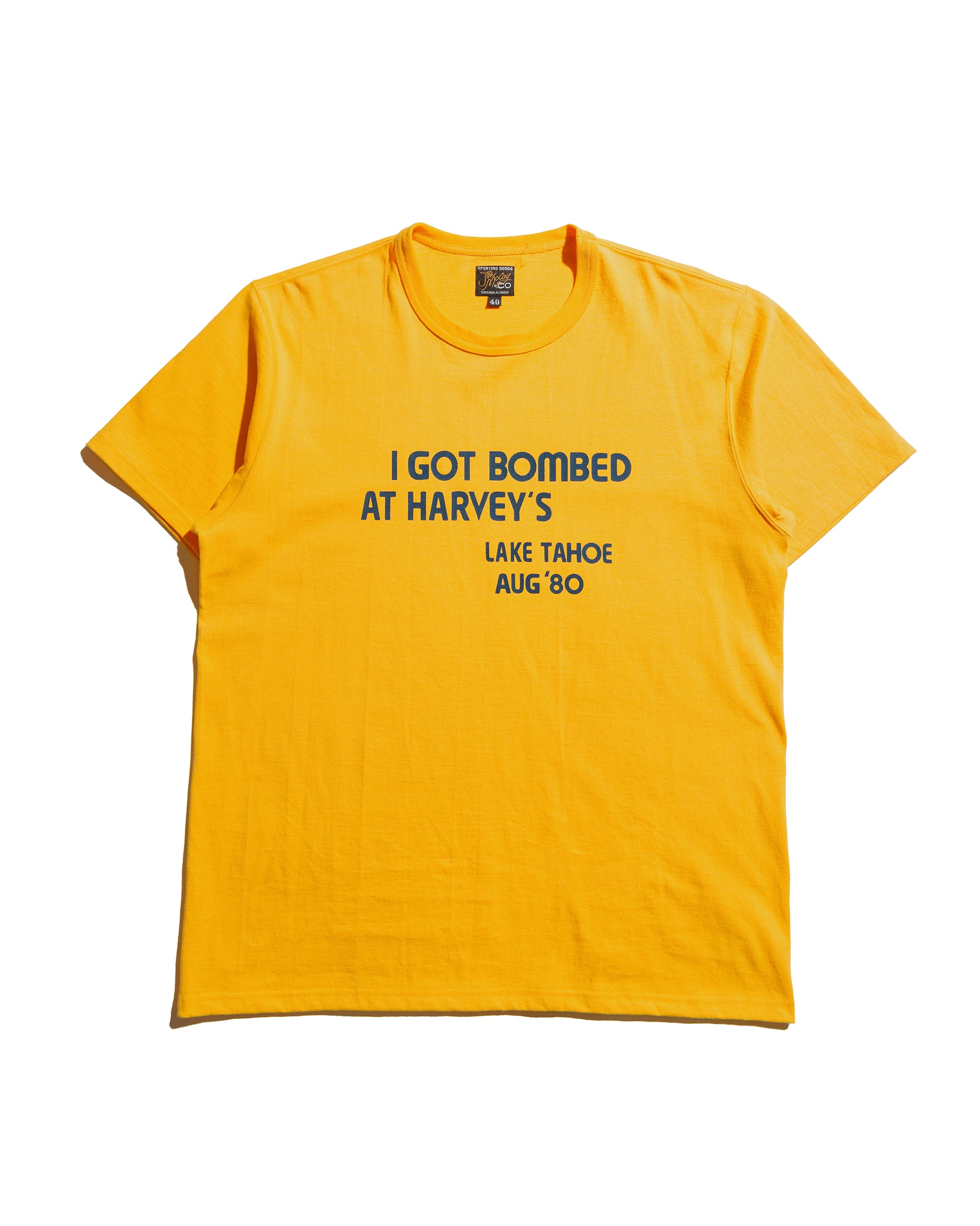 lost & found The Real McCoy's The Real McCoy's MC25024 Joe McCoy Tee / I Got Bombed Yellow