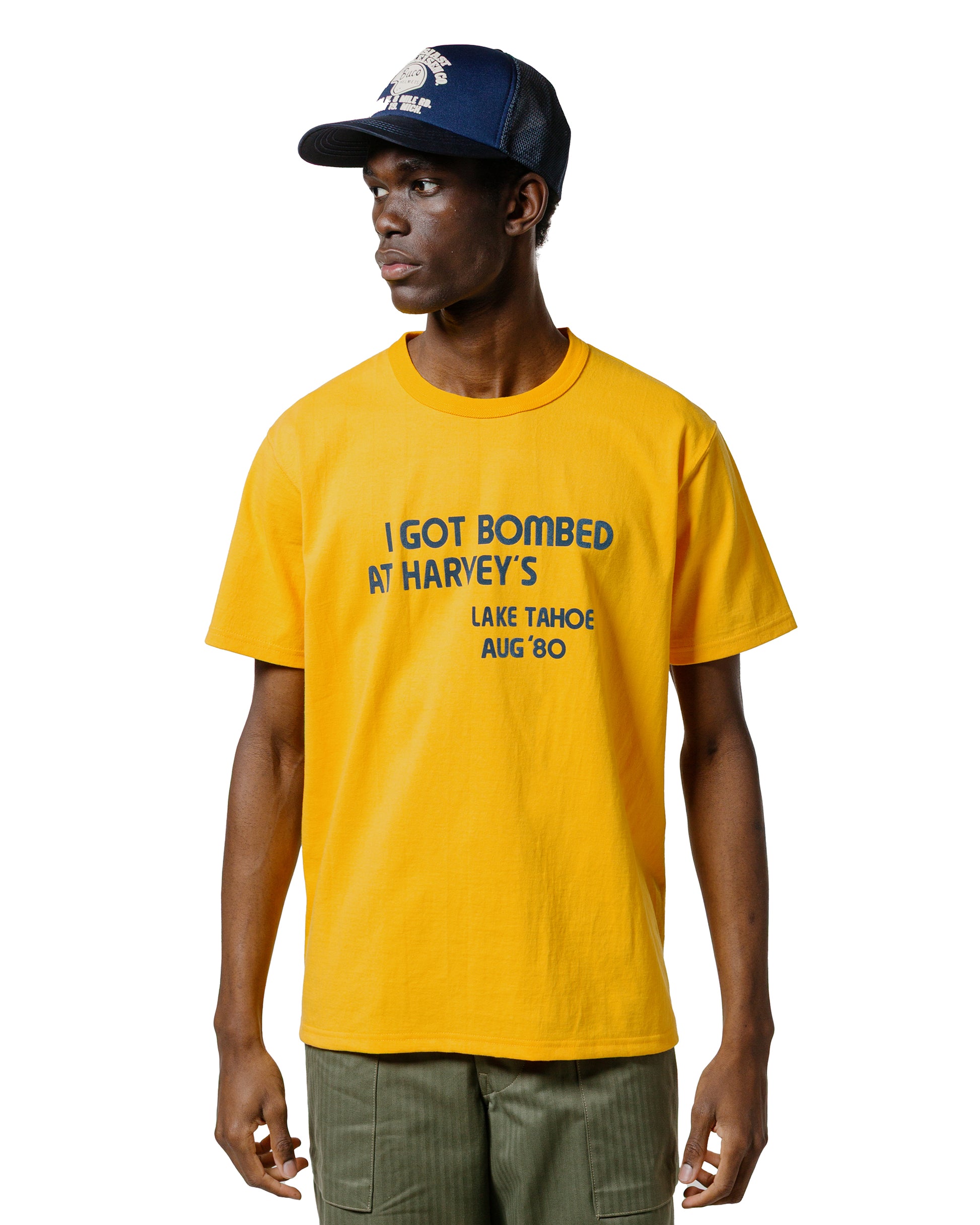 lost & found The Real McCoy's The Real McCoy's MC25024 Joe McCoy Tee / I Got Bombed Yellow