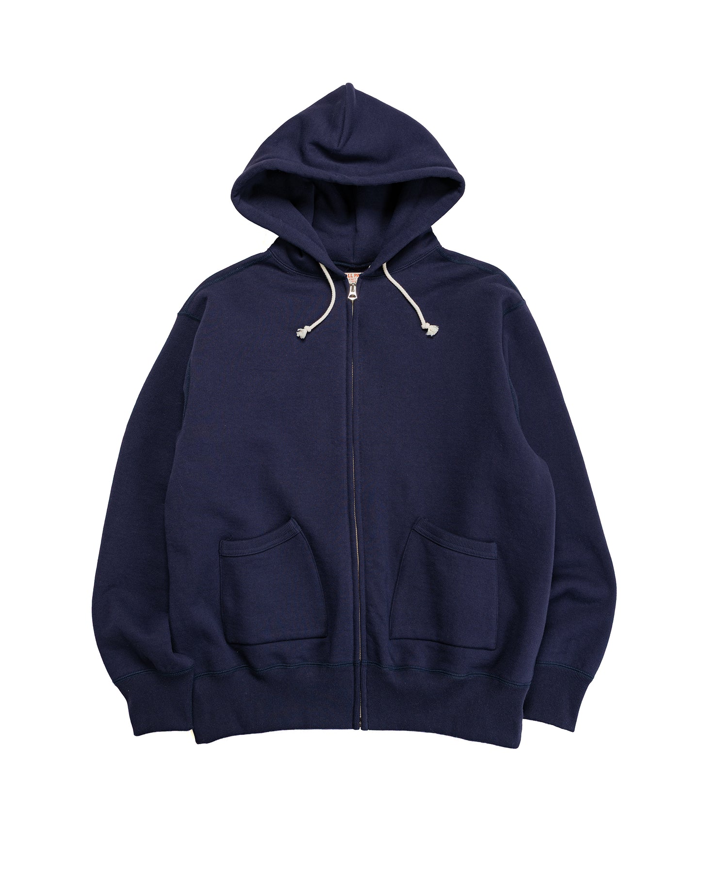 lost & found The Real McCoy's The Real McCoy's MC25106 12 Oz. Ball Park F/Z Hooded Sweatshirt L.Navy
