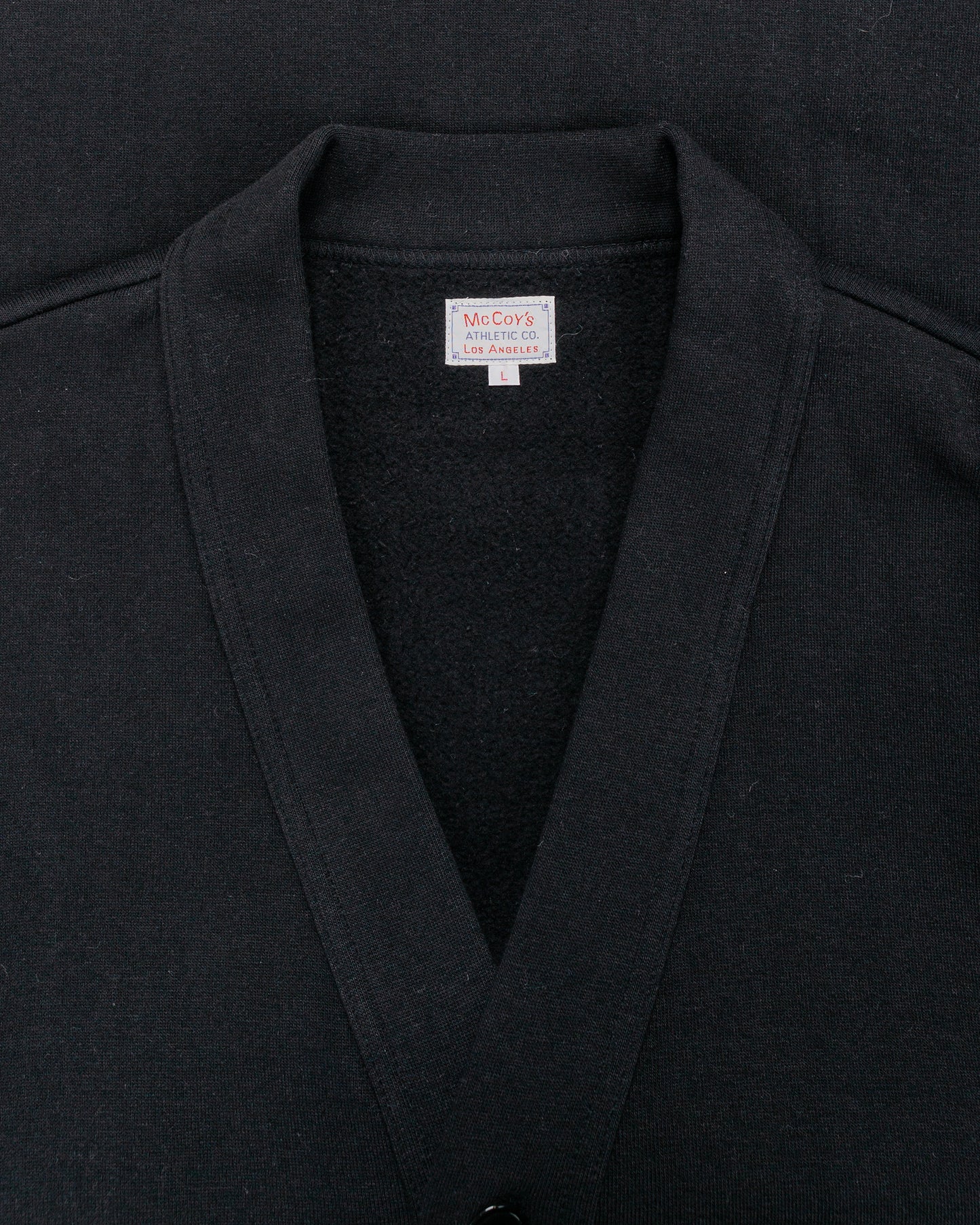 lost & found The Real McCoy's The Real McCoy's MC25115 10oz. Loopwheel Sweatshirt Cardigan Black