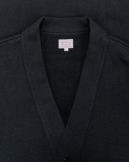 lost & found The Real McCoy's The Real McCoy's MC25115 10oz. Loopwheel Sweatshirt Cardigan Black