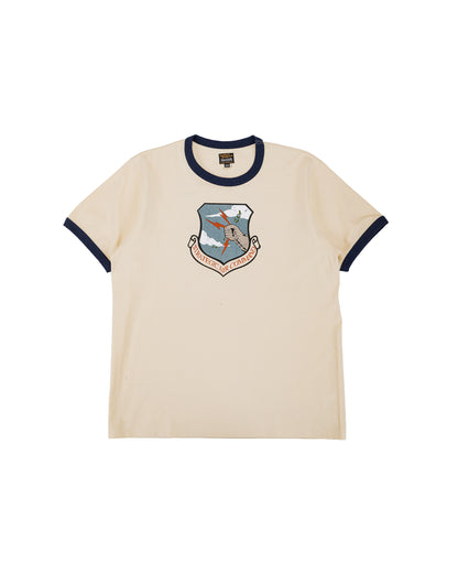 lost & found The Real McCoy's The Real McCoy's MC26013 Military Tee / Strategic Air Commando Ecru/Navy
