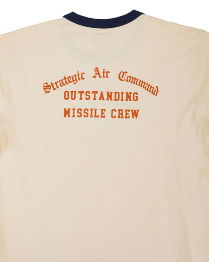 lost & found The Real McCoy's The Real McCoy's MC26013 Military Tee / Strategic Air Commando Ecru/Navy