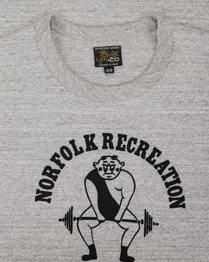 lost & found The Real McCoy's The Real McCoy's MC26032 Joe McCoy Tee / Norfolk Recreation Grey