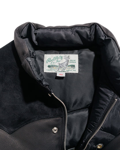 lost & found The Real McCoy's The Real McCoy's MJ22119 Deerskin Down Vest Black