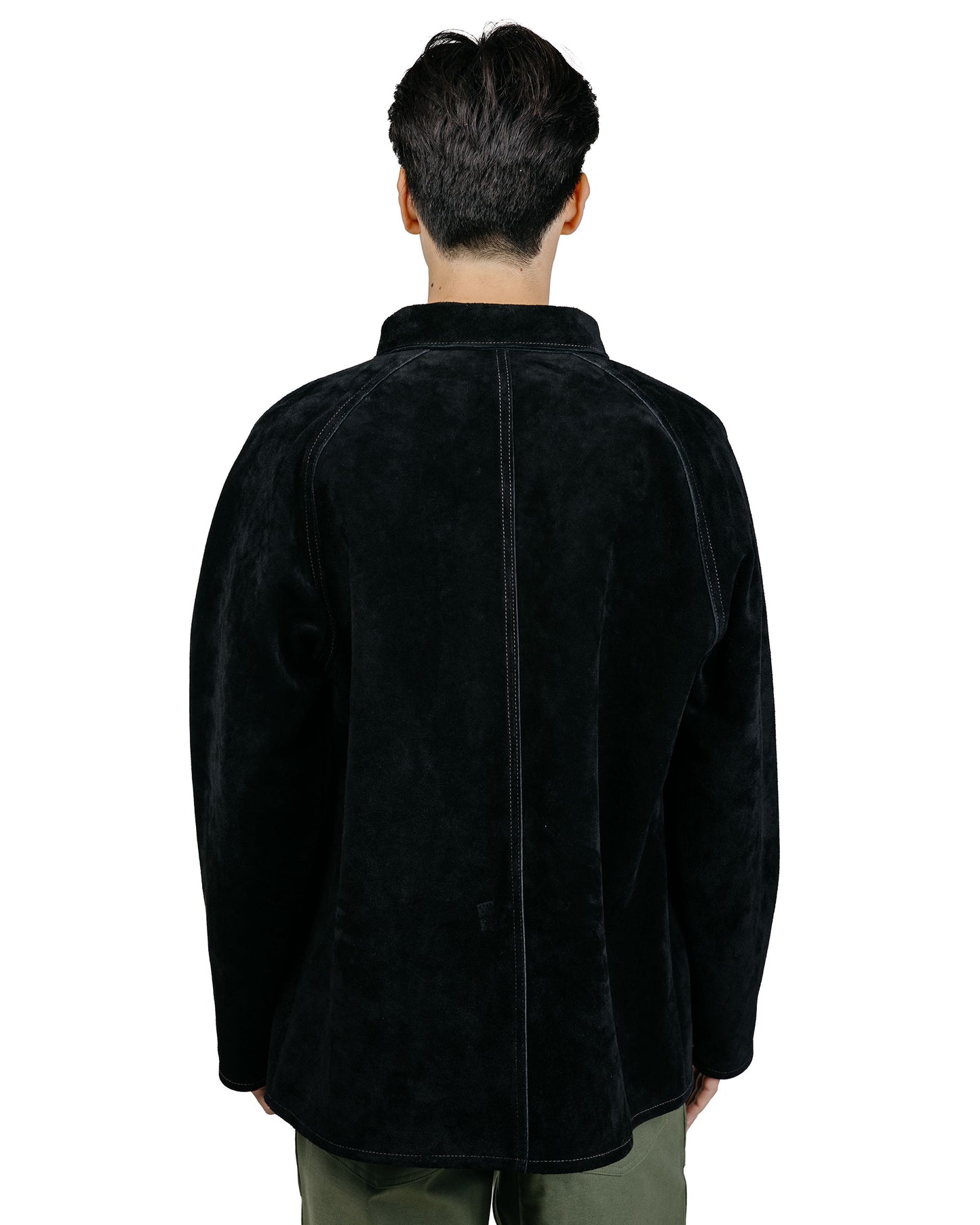 The Real McCoy's MJ23014 8HU Leather Welder Jacket Black