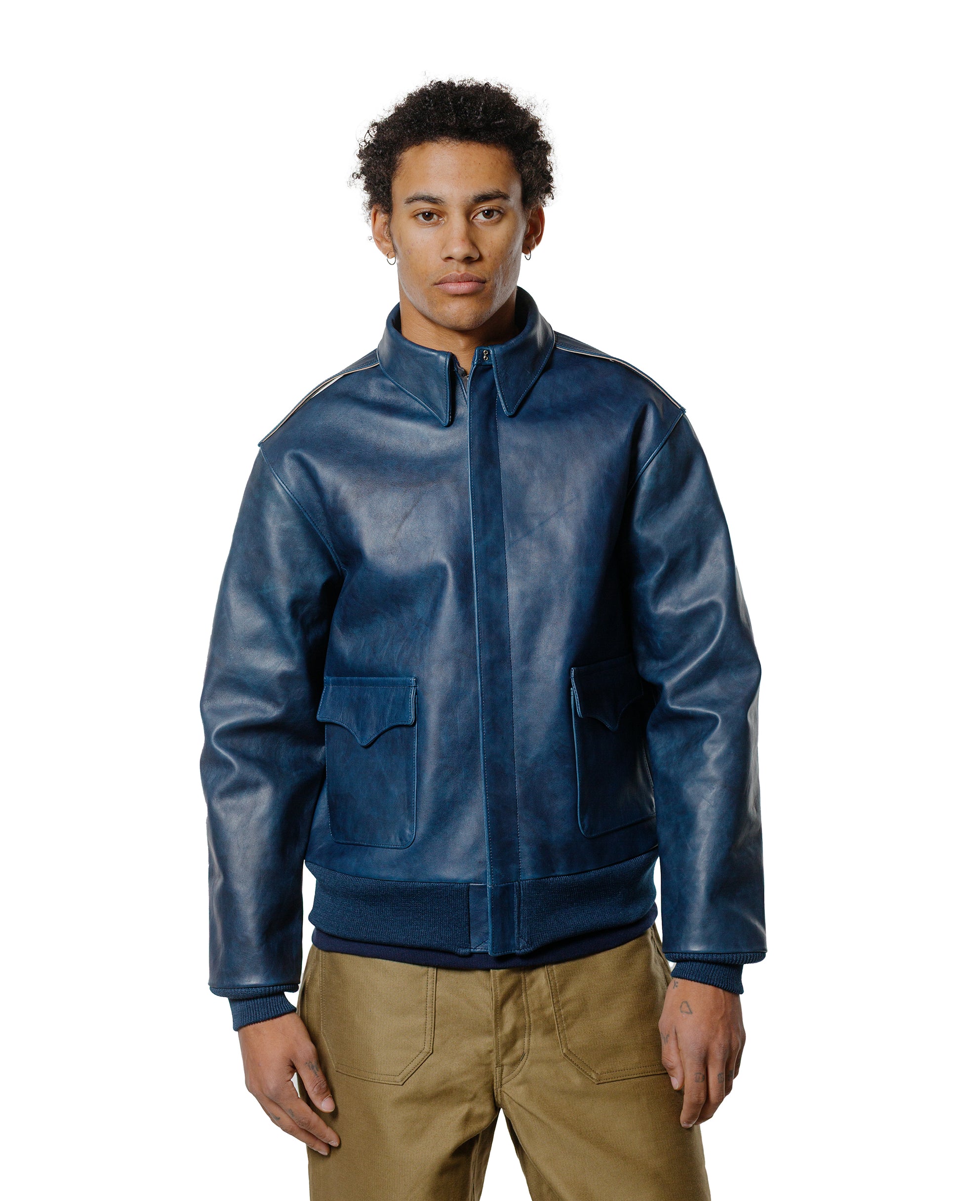 lost & found The Real McCoy's The Real McCoy's MJ23101 Type A-2 / Indigo Dyed Indigo
