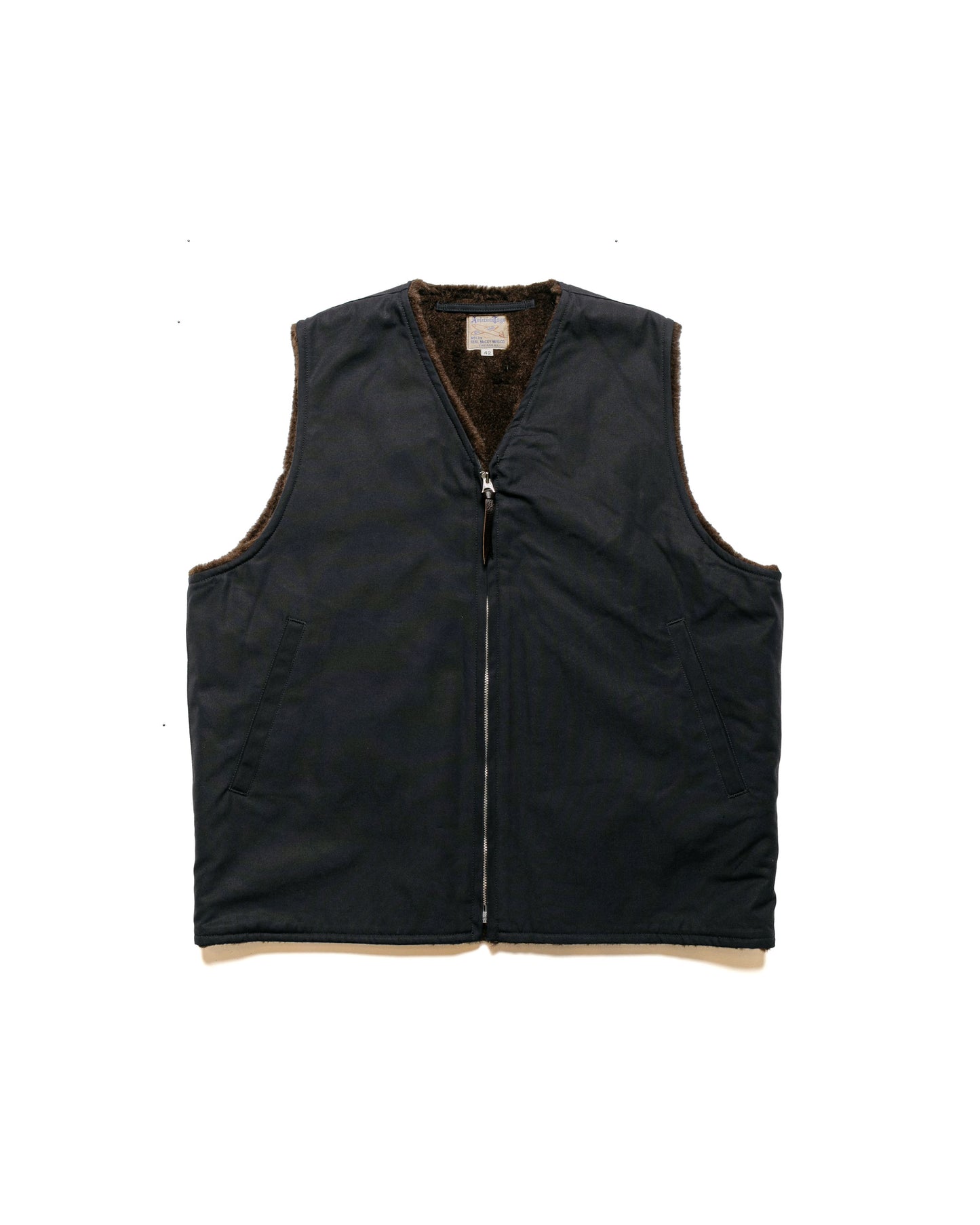 lost & found The Real McCoy's The Real McCoy's MJ23107 USN Alpaca Vest Navy
