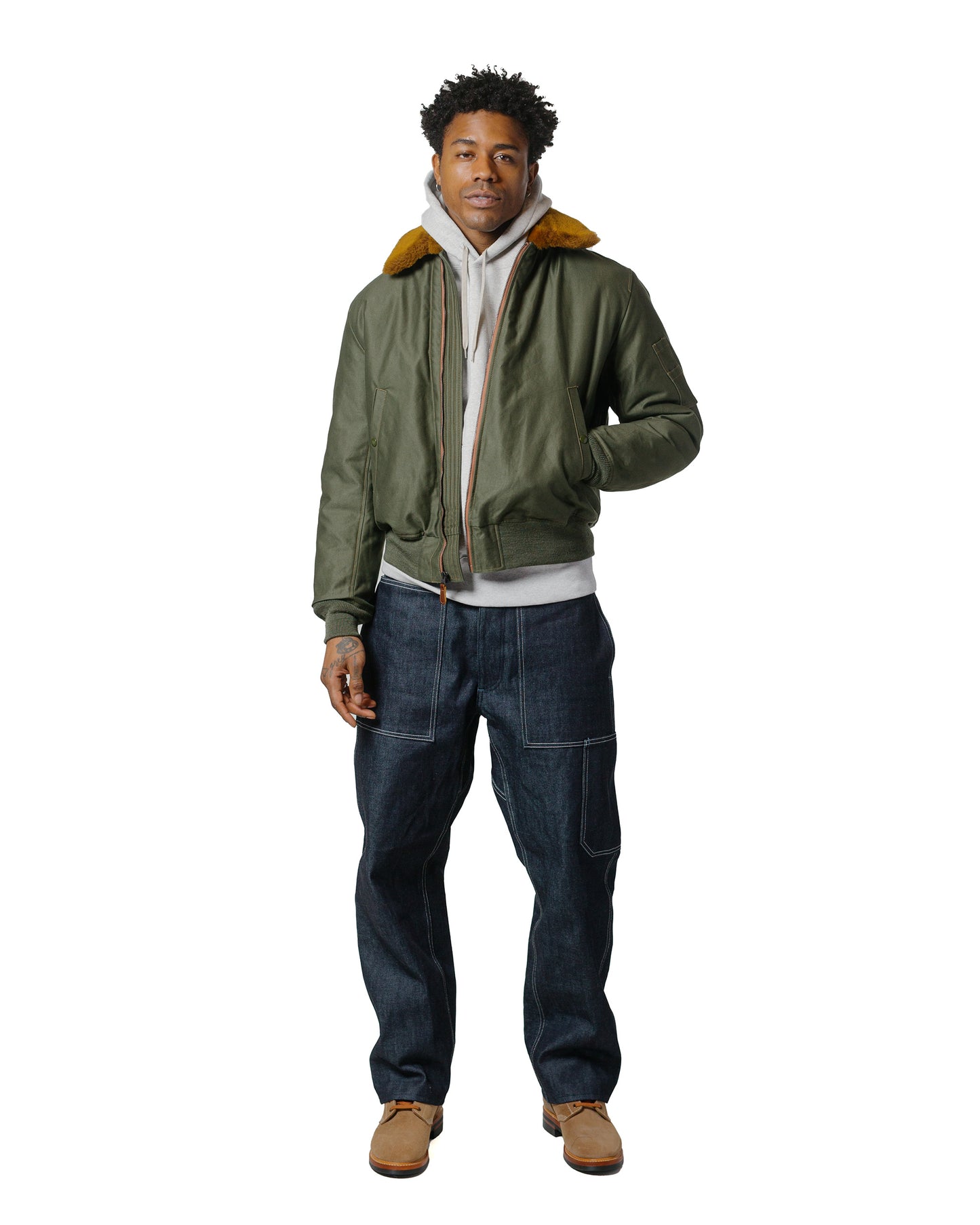 lost & found The Real McCoy's The Real McCoy's MJ23109 Type B-15 Real McCoy Mfg. Co. Olive