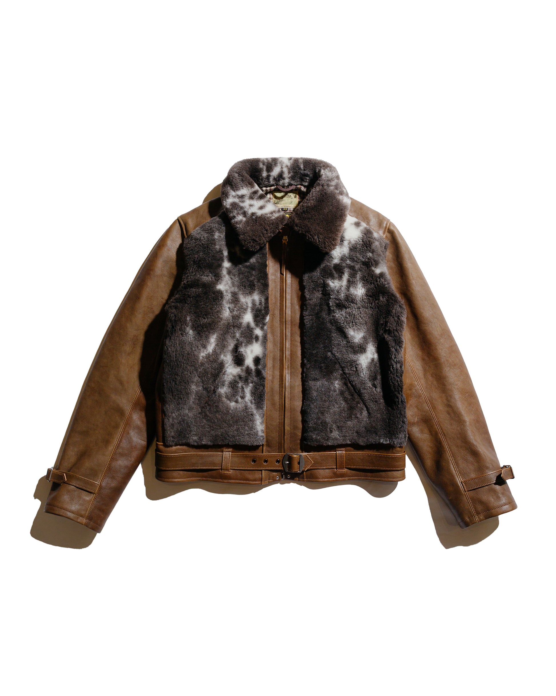 lost & found The Real McCoy's The Real McCoy's MJ23123 Aklak Grizzly Jacket / Brown, Jacob Brown