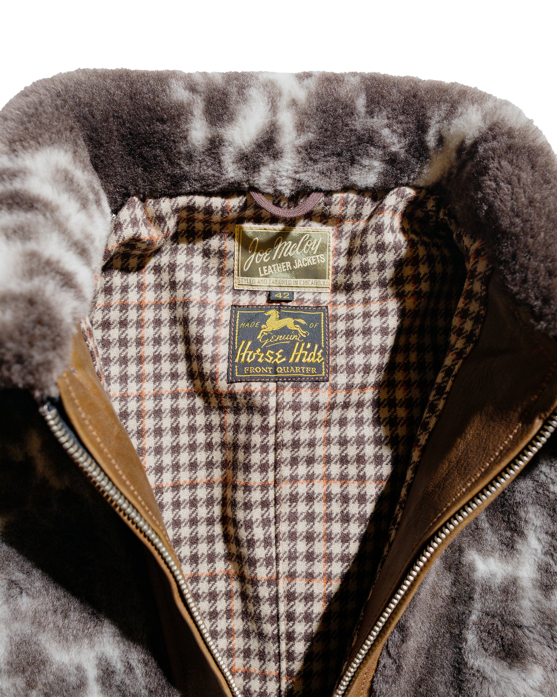 lost & found The Real McCoy's The Real McCoy's MJ23123 Aklak Grizzly Jacket / Brown, Jacob Brown