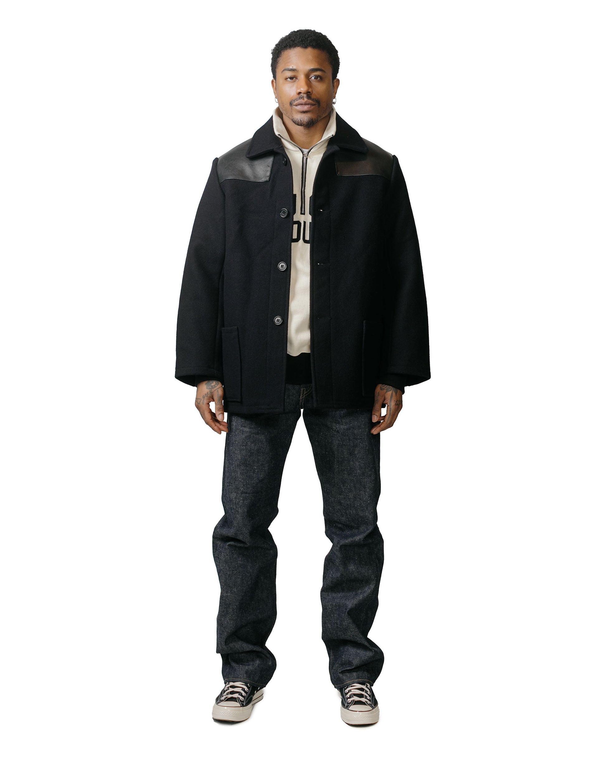 lost & found The Real McCoy's The Real McCoy's MJ23125 Wool Donkey Jacket Navy
