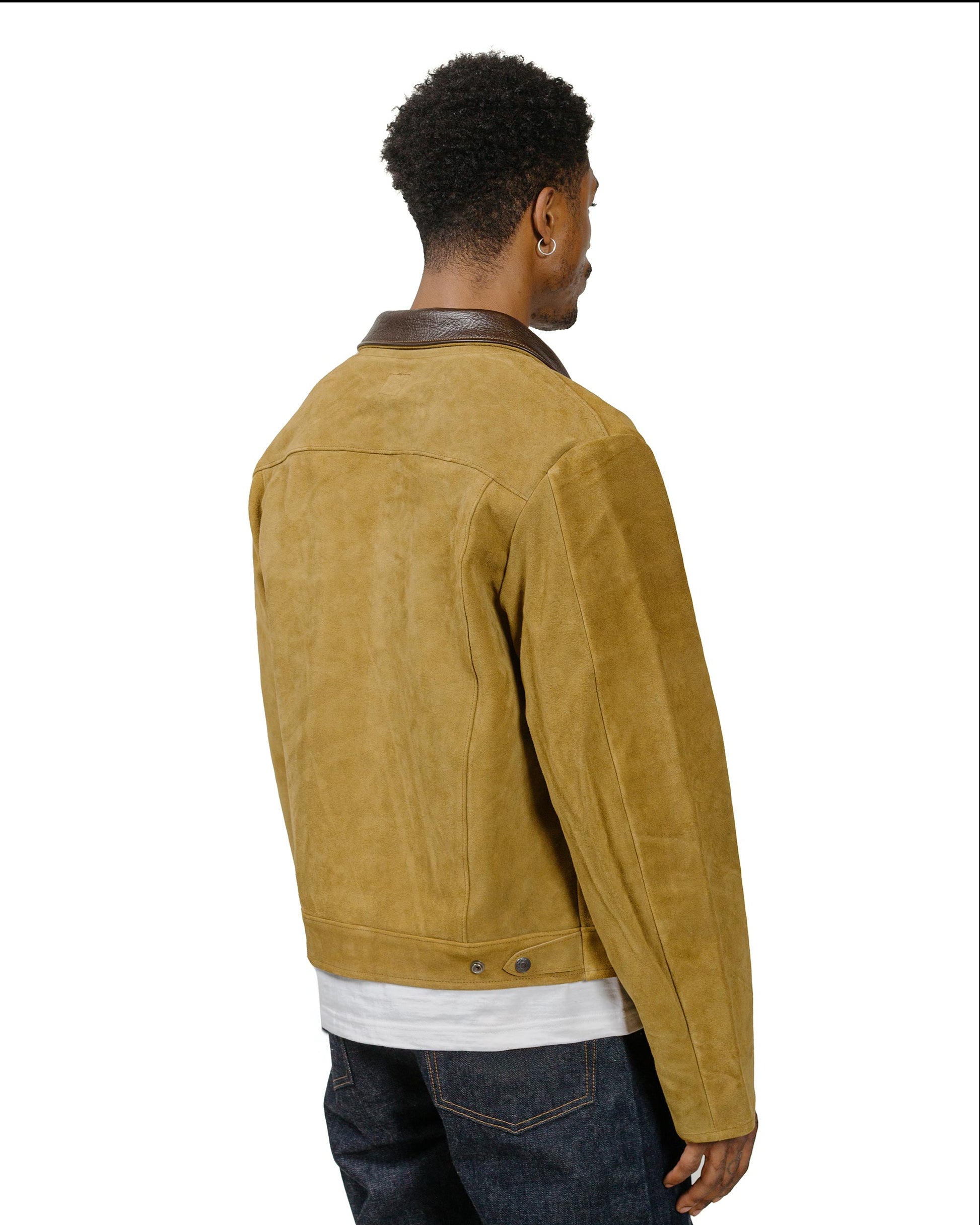 lost & found The Real McCoy's The Real McCoy's MJ24007 Rough Out Leather Western Jacket Brown