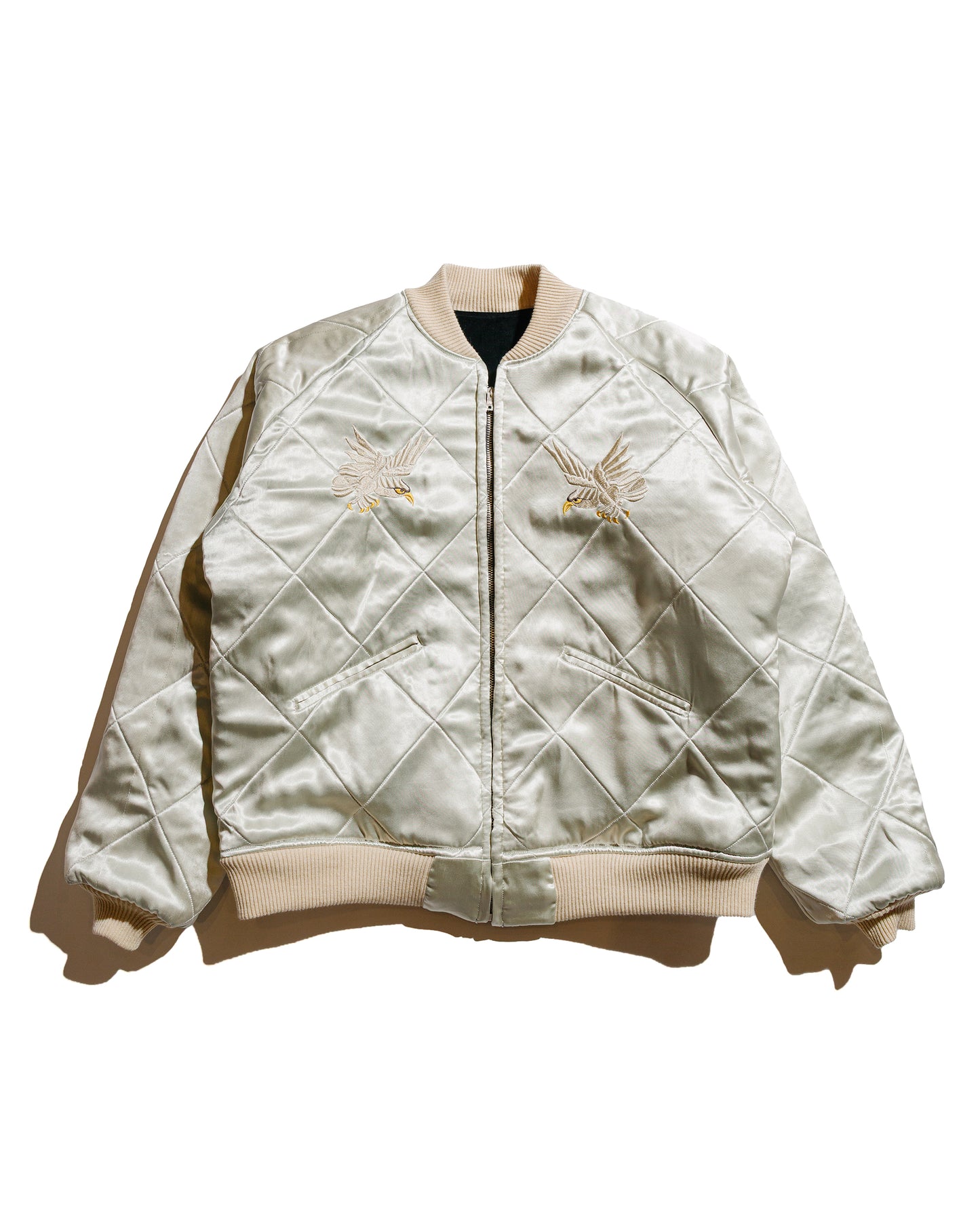 lost & found The Real McCoy's The Real McCoy's MJ24103 Souvenir Suka Jacket / Tiger And Eagle Black