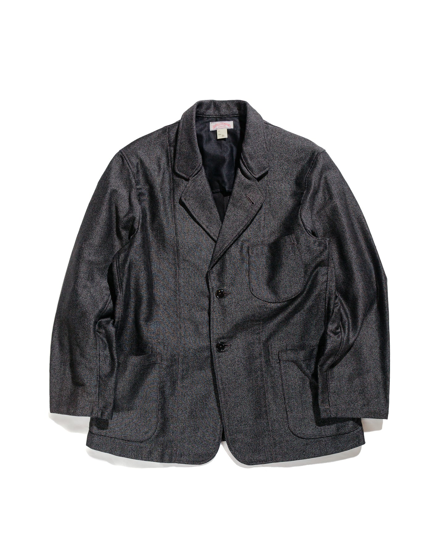 lost & found The Real McCoy's The Real McCoy's MJ24108 Double Diamond Sack Coat / Printed Moleskin Salt & Pepper
