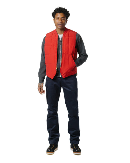 lost & found The Real McCoy's The Real McCoy's MJ24110 Cotton/Nylon Down Vest Red