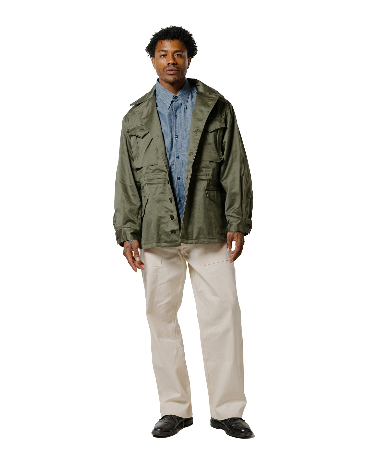 lost & found The Real McCoy's The Real McCoy's MJ25003 Jacket, Field, M-1943 / 370-E Olive