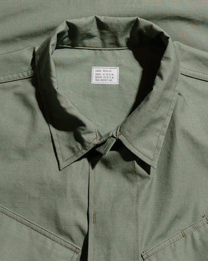 lost & found The Real McCoy's The Real McCoy's MJ25004 Coat, Man's, Cotton Rip-Stop Poplin Olive