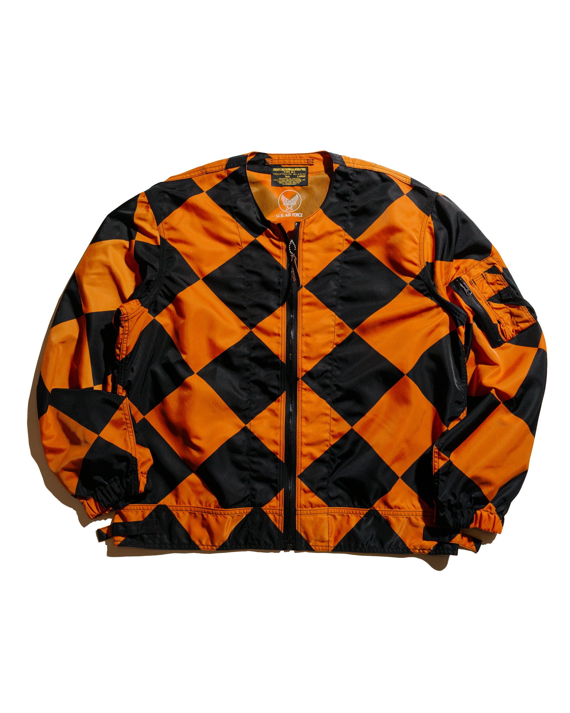 lost & found The Real McCoy's The Real McCoy's MJ25008 Jacket, Linecrewman, Identifying, Type G-1 Orange/Black