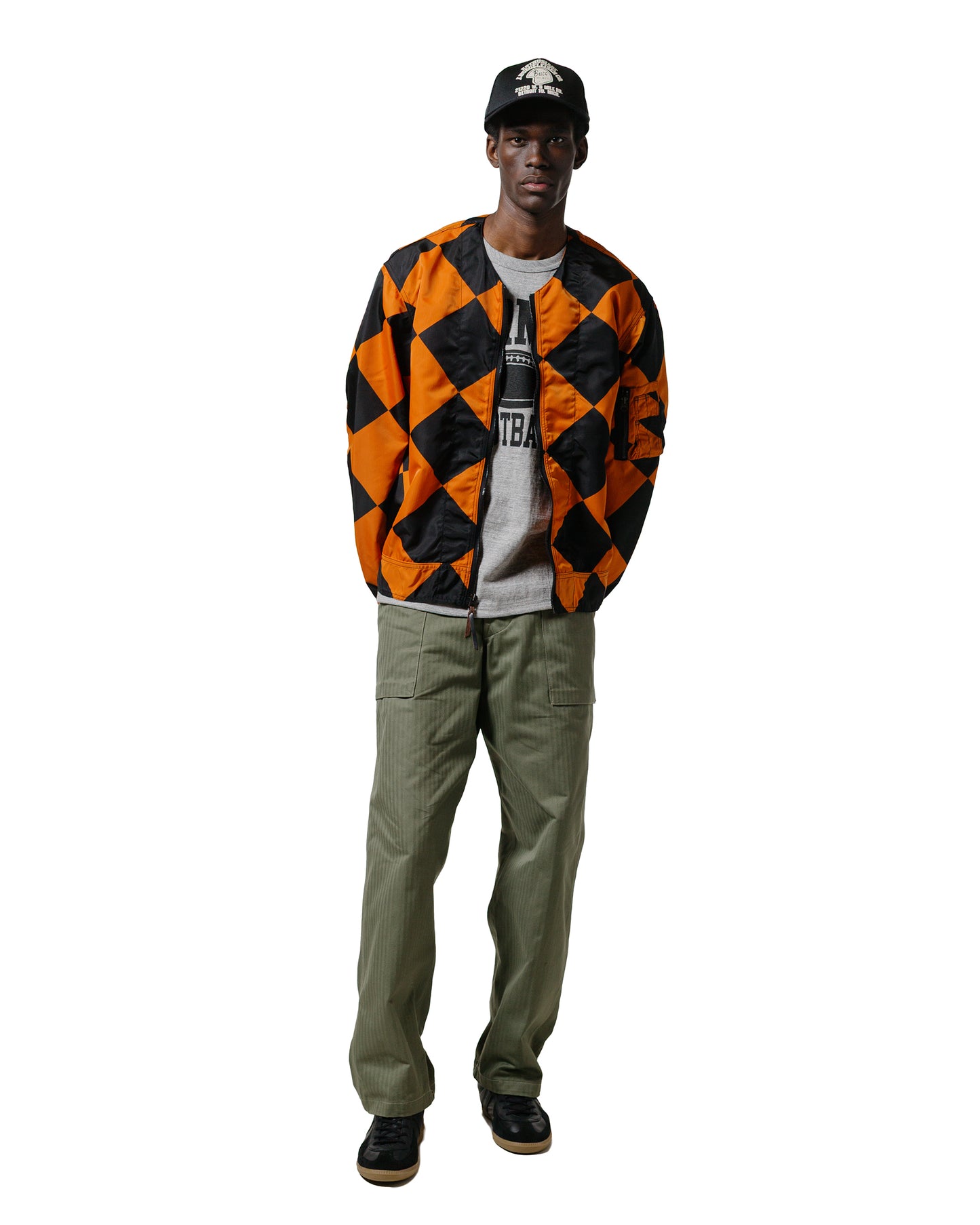 lost & found The Real McCoy's The Real McCoy's MJ25008 Jacket, Linecrewman, Identifying, Type G-1 Orange/Black