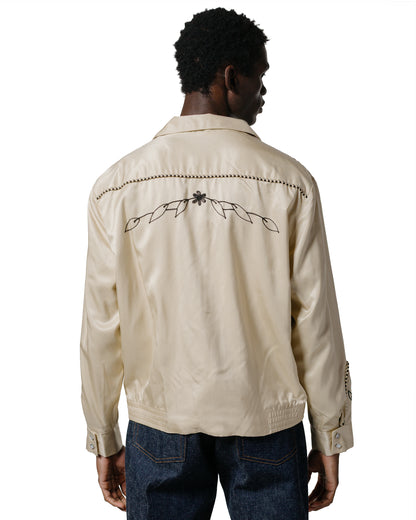 lost & found The Real McCoy's The Real McCoy's MJ25009 Embroidered Rayon Western Jacket Ecru