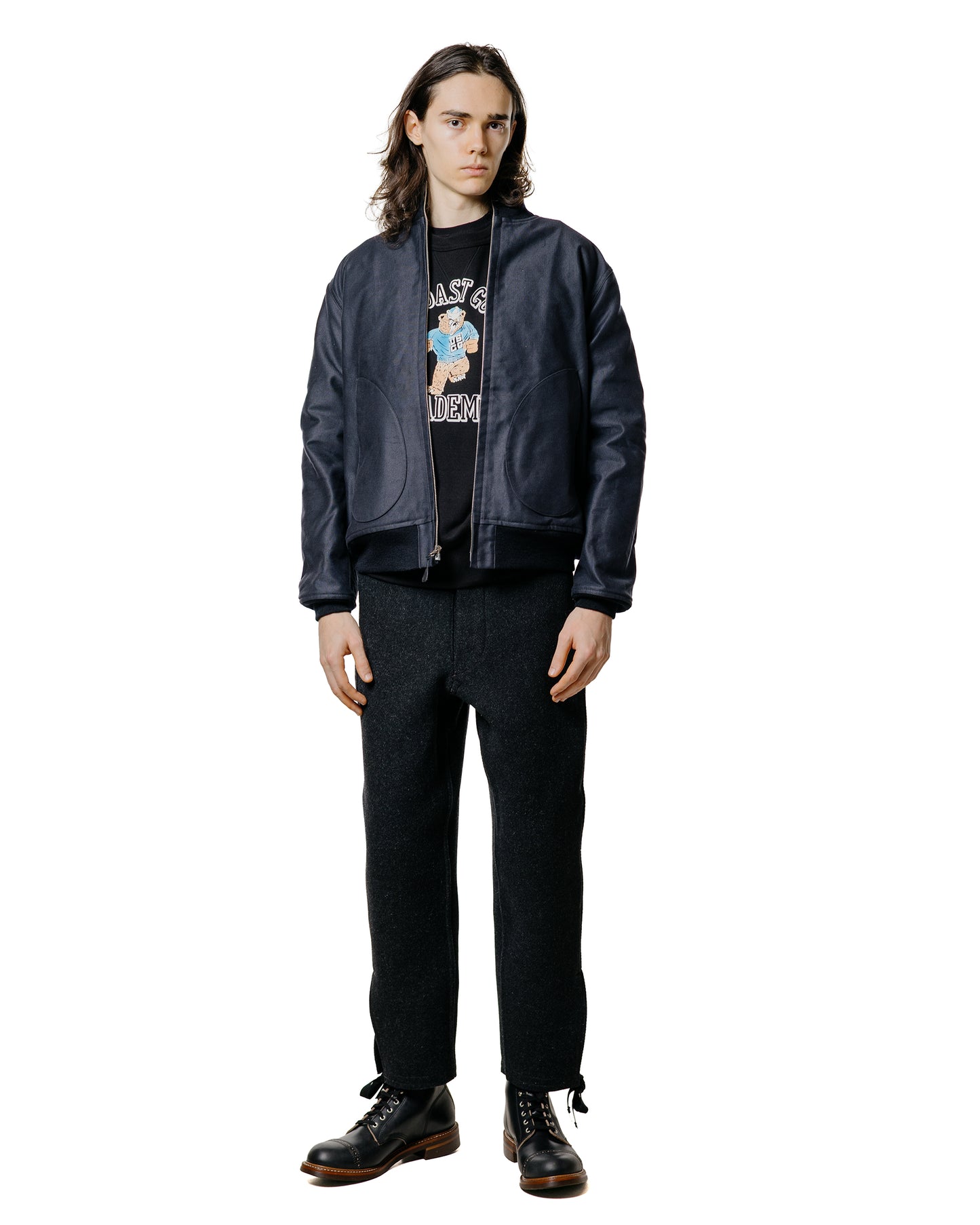 lost & found The Real McCoy's The Real McCoy's MJ25108 U.S.N. Blue Deck Jacket Navy