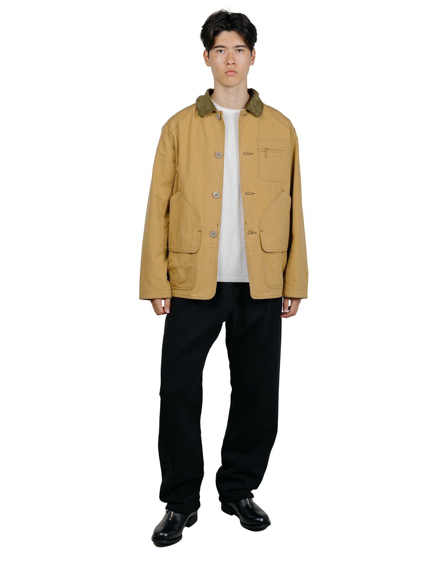 The Real McCoy's MJ25123 Cotton Canvas Barn Coat Brown
