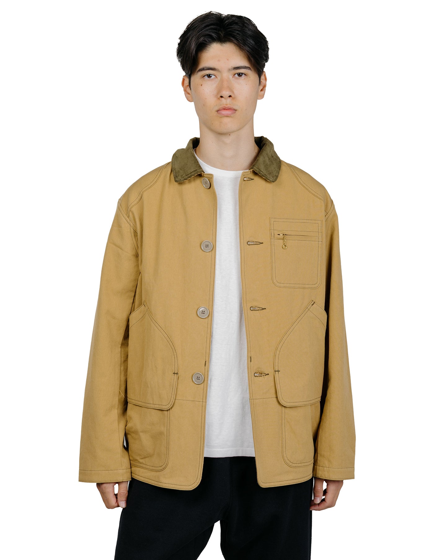 The Real McCoy's MJ25123 Cotton Canvas Barn Coat Brown
