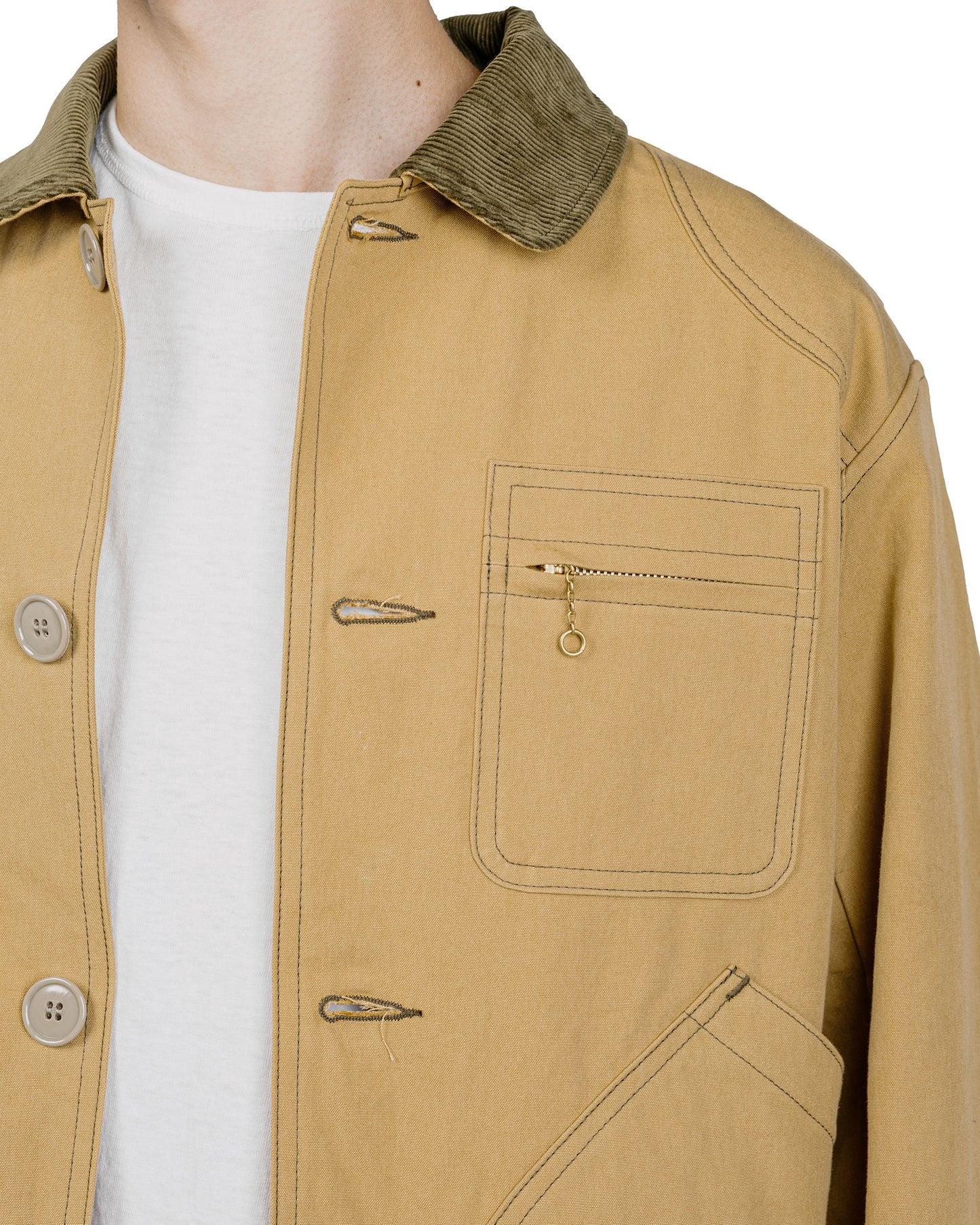 The Real McCoy's MJ25123 Cotton Canvas Barn Coat Brown