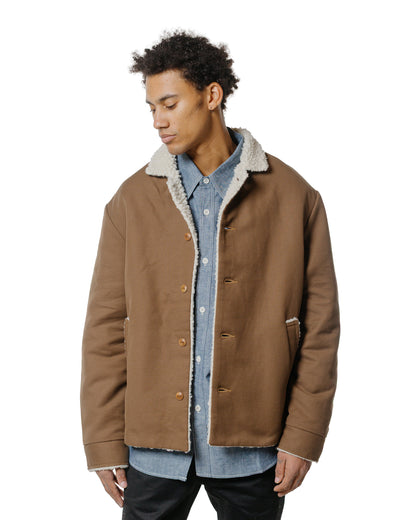 lost & found The Real McCoy's The Real McCoy's MJ25125 Moleskin Ranch Coat Brown