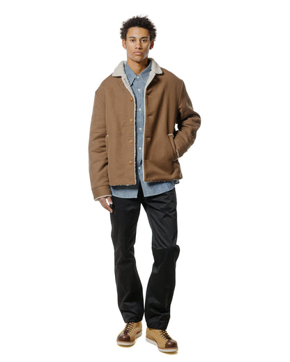lost & found The Real McCoy's The Real McCoy's MJ25125 Moleskin Ranch Coat Brown