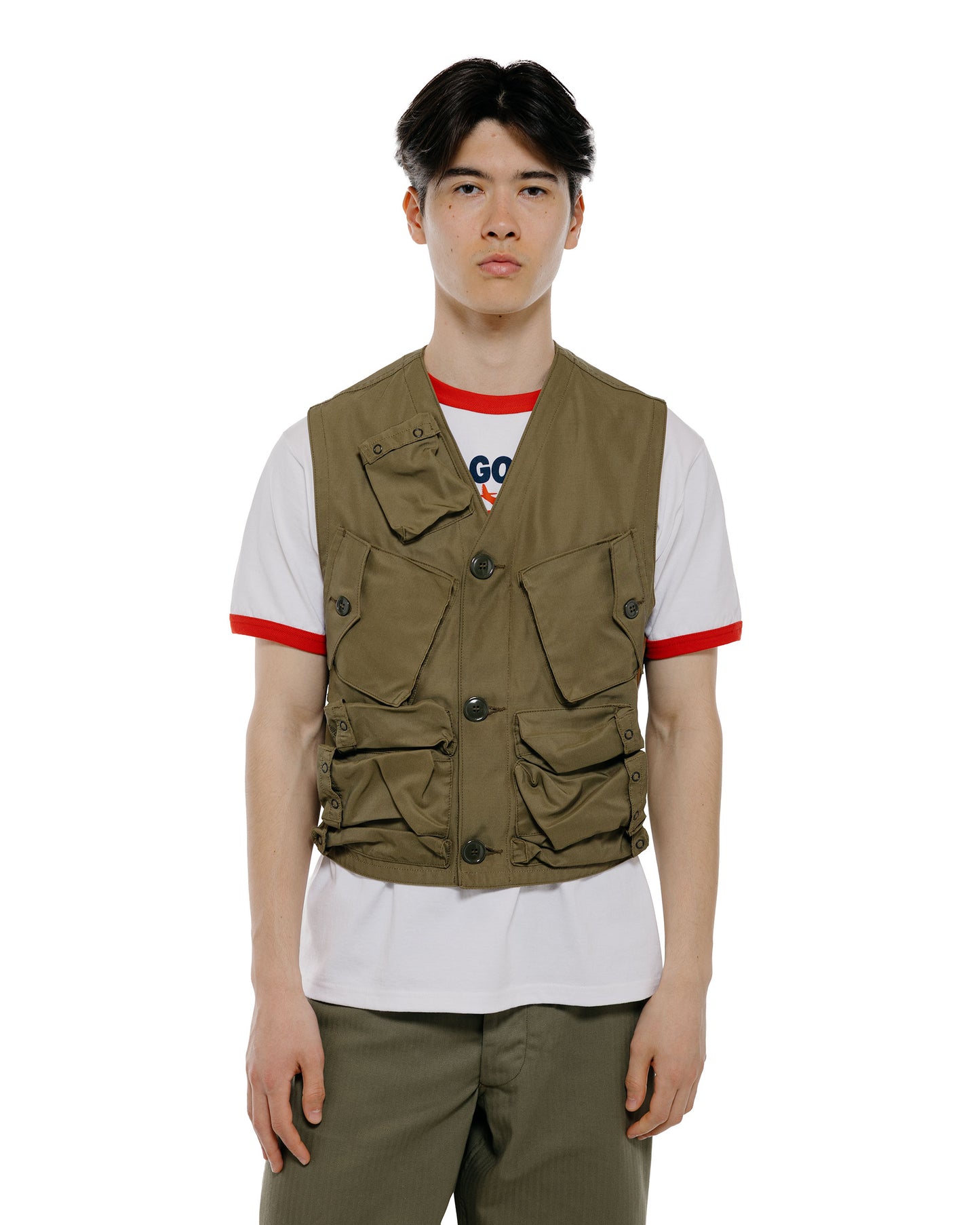 lost & found The Real McCoy's The Real McCoy's MJ26015 Type C-1 Vest, Emergency Sustenance Vest Olive