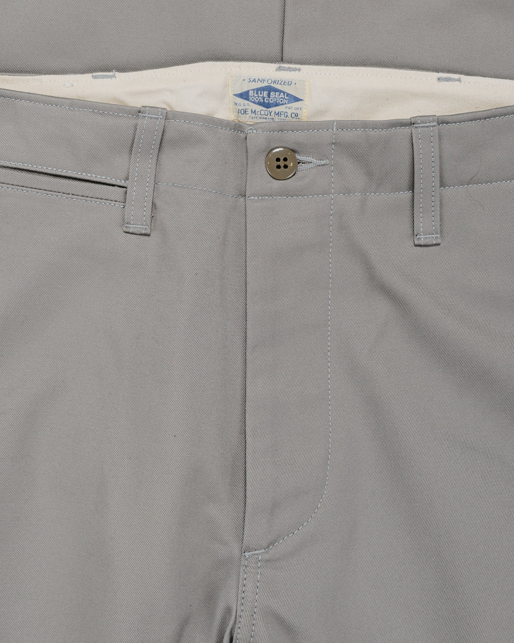 lost & found The Real McCoy's The Real McCoy's MP19010 Blue Seal Chino Trousers Medium Gray
