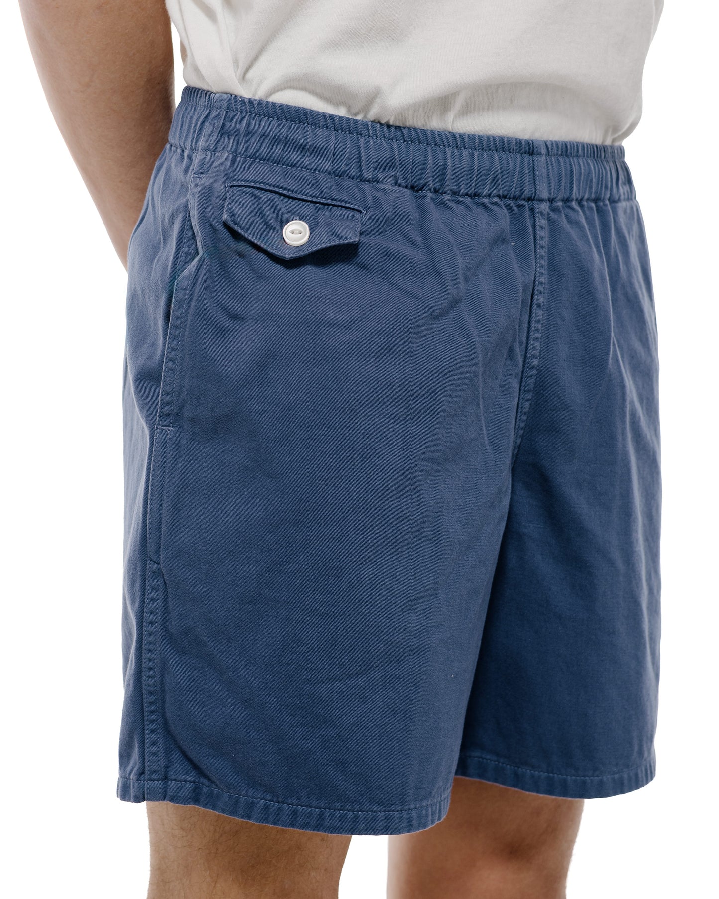 The Real McCoy's MP22015 Cotton Drill Swim Shorts (Over-Dyed) Navy
