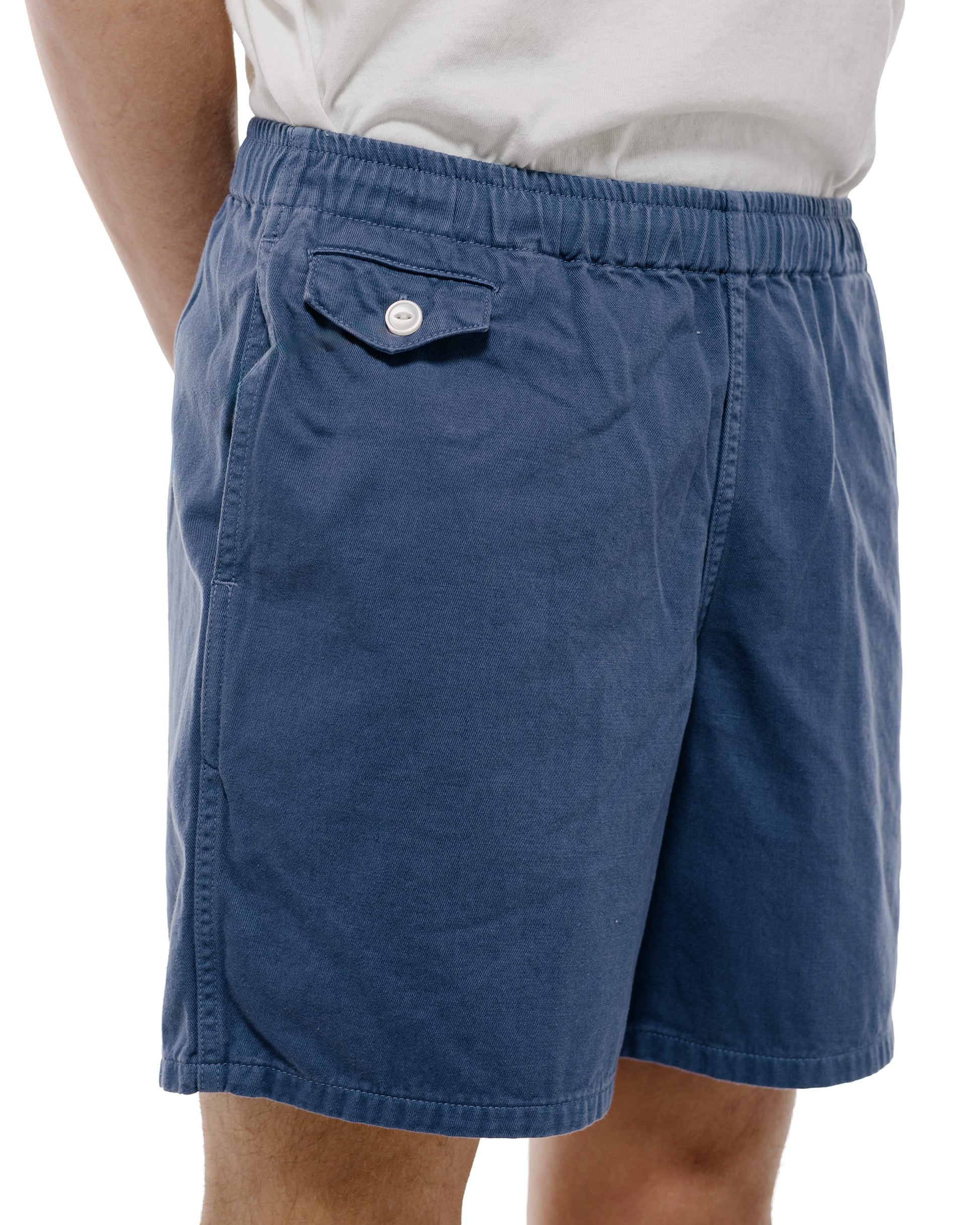 The Real McCoy's MP22015 Cotton Drill Swim Shorts (Over-Dyed) Navy
