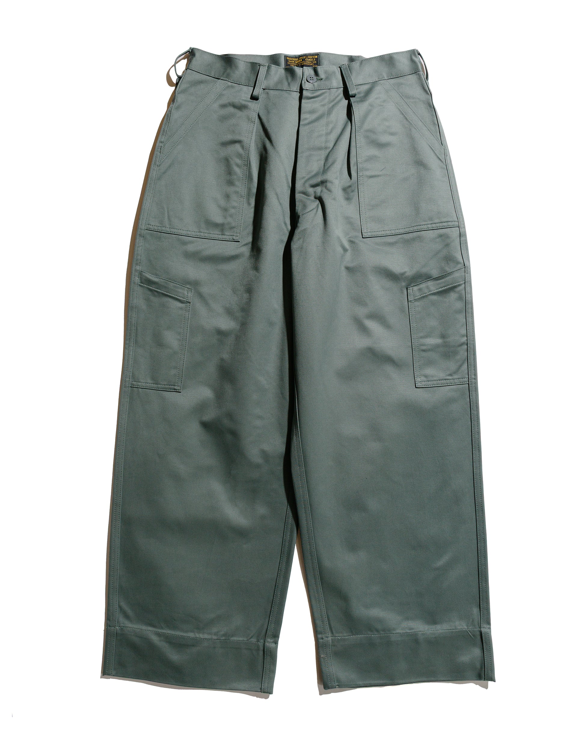 lost & found The Real McCoy's The Real McCoy's MP22103 Trousers, Utility, Cotton / USAF Sage Green