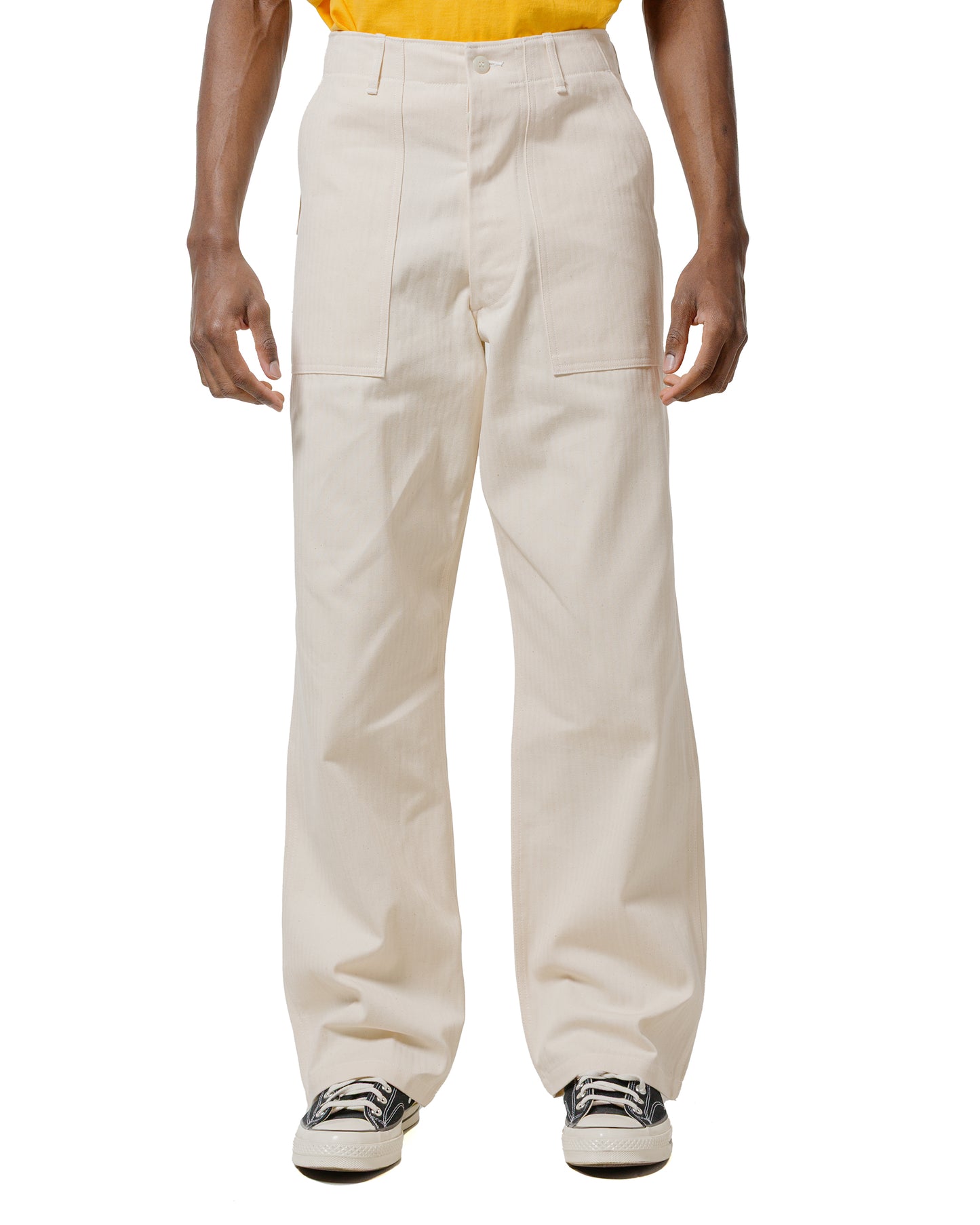 lost & found The Real McCoy's The Real McCoy's MP23017 Utility Trousers / White HBT Ecru
