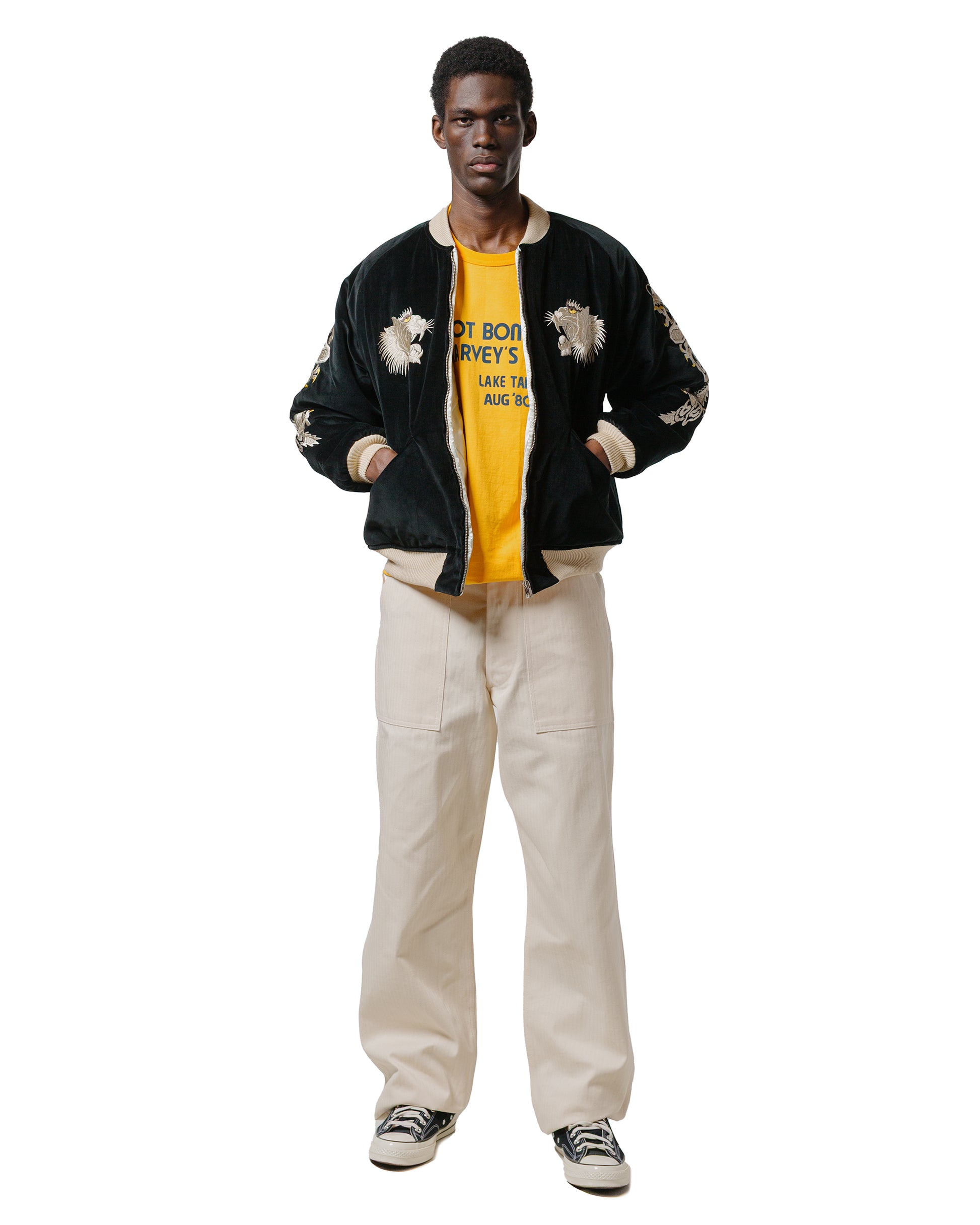lost & found The Real McCoy's The Real McCoy's MP23017 Utility Trousers / White HBT Ecru