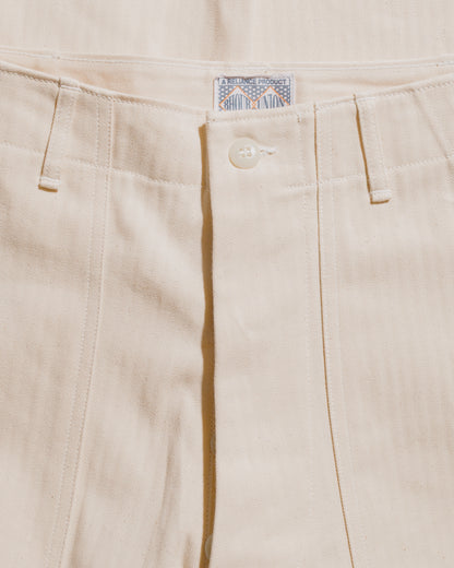 lost & found The Real McCoy's The Real McCoy's MP23017 Utility Trousers / White HBT Ecru