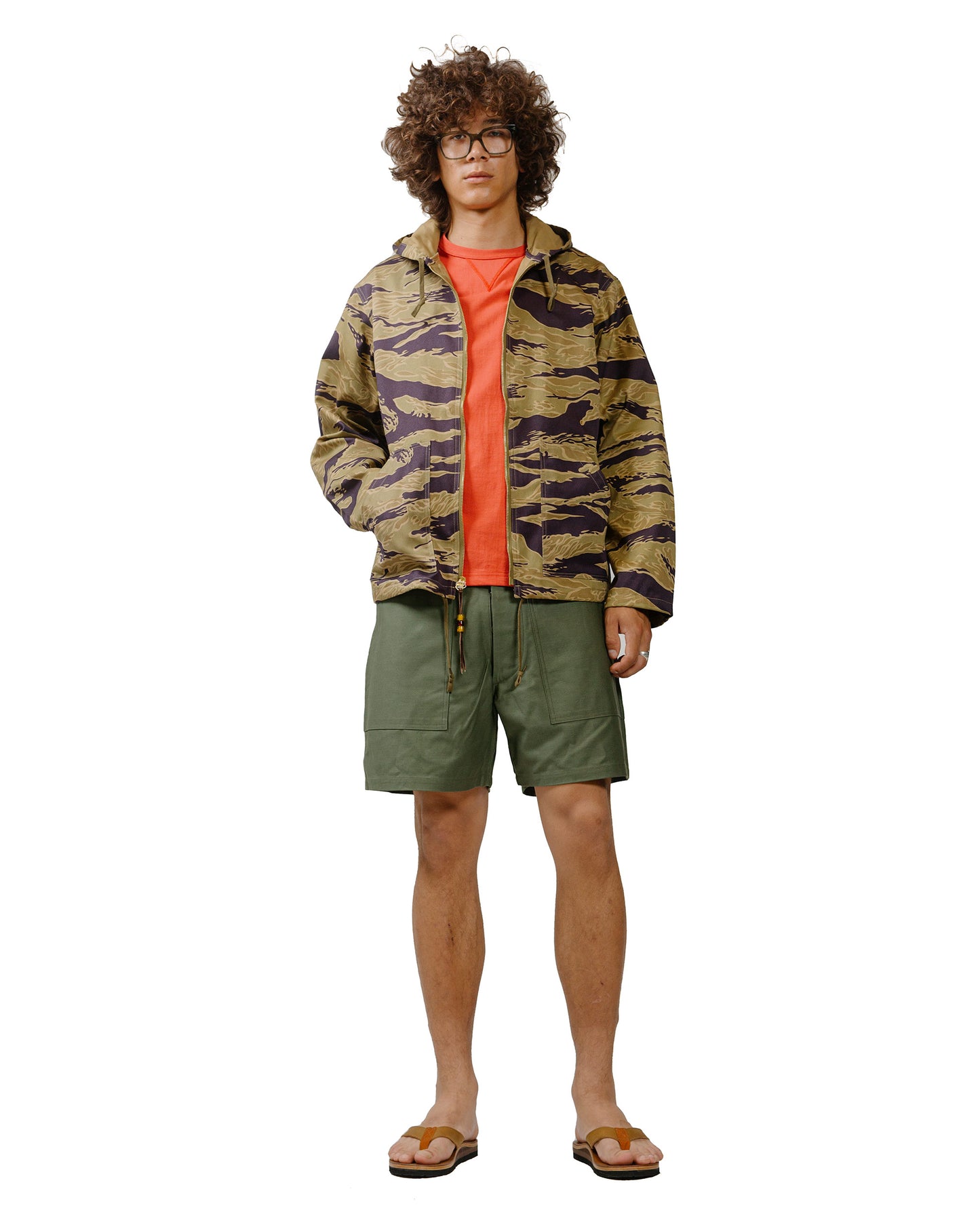 lost & found The Real McCoy's The Real McCoy's MP24004 Utility Shorts / Cotton Sateen Olive