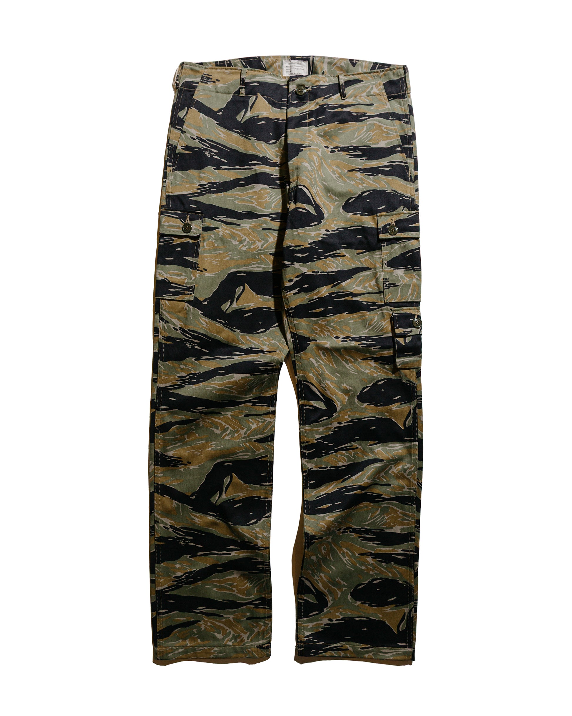 lost & found The Real McCoy's The Real McCoy's MP25003 Tiger Camouflage Trousers / Tadpole Green