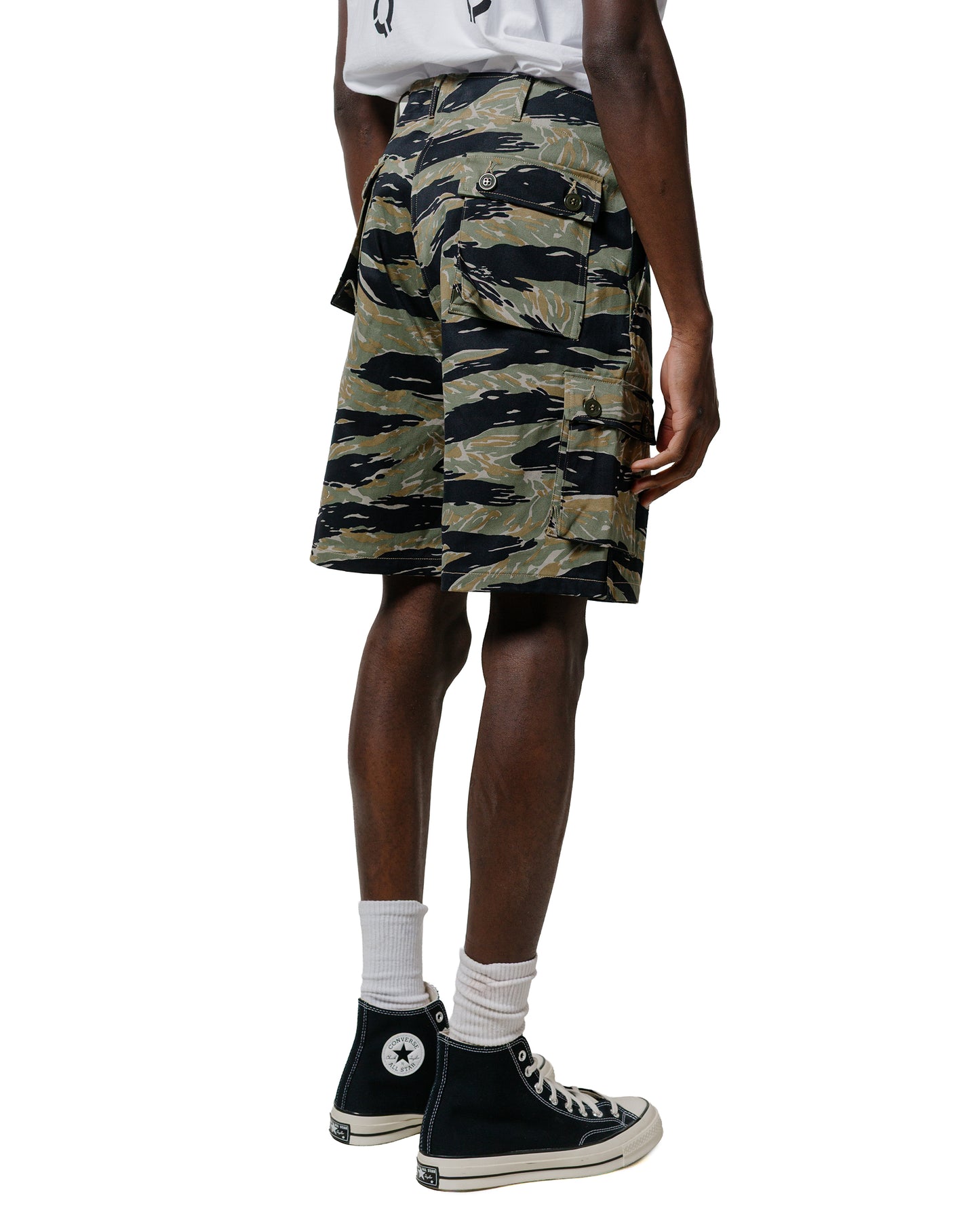 lost & found The Real McCoy's The Real McCoy's MP25004 Tiger Camouflage Shorts / Tadpole Green