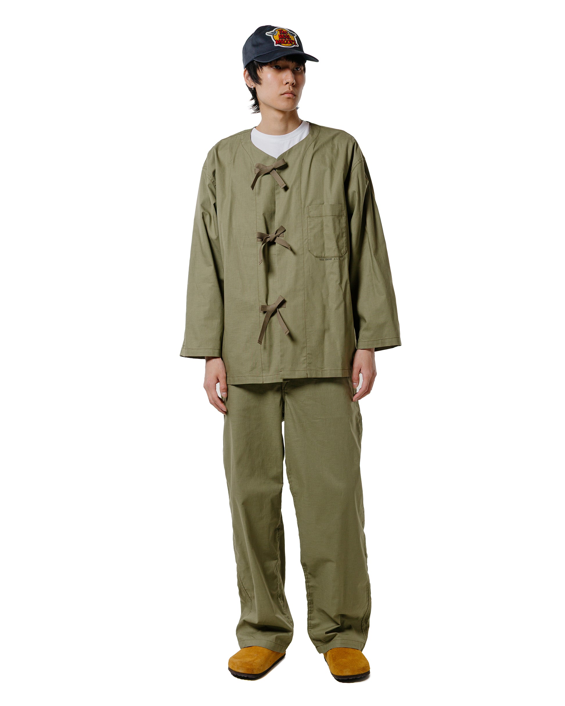 lost & found The Real McCoy's The Real McCoy's MP25006 USN Medical Department Sleeping Pants Olive